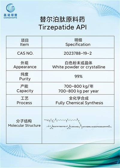 เทอร์เซปาไทด์ CAS 2023788-19-2 API